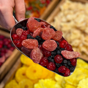 مخلوط گیلاس، توت فرنگی، بلوبری، کرنبری