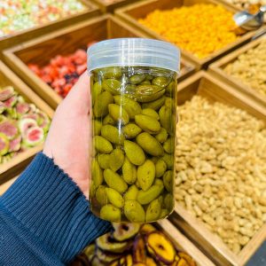 مربا چاقاله پسته تازه