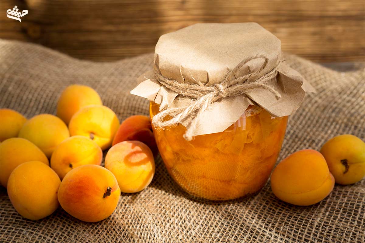 مربا زردآلو نصیری مخصوص آجیلی حبشی